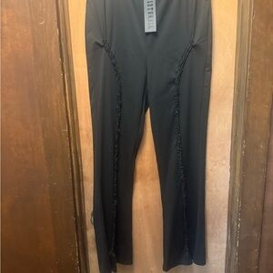 Disturbia Black Cage Cut-Out Pants